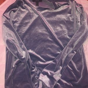 Forever 21 Velvet Crewneck